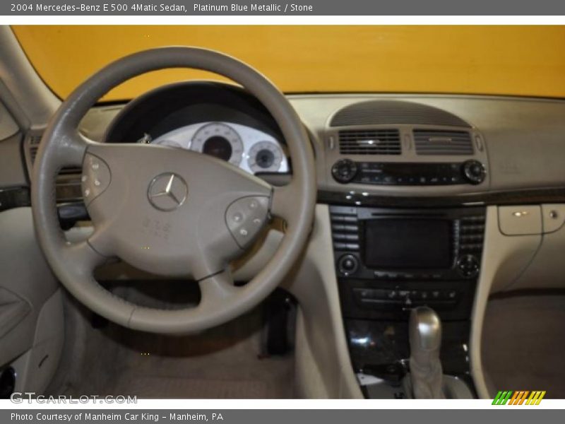 Platinum Blue Metallic / Stone 2004 Mercedes-Benz E 500 4Matic Sedan