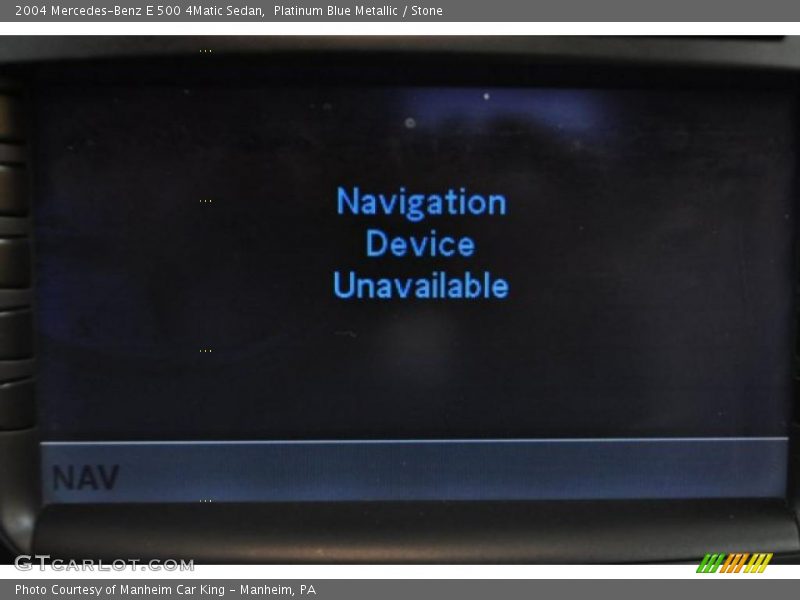 Platinum Blue Metallic / Stone 2004 Mercedes-Benz E 500 4Matic Sedan