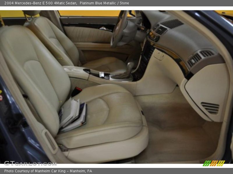 Platinum Blue Metallic / Stone 2004 Mercedes-Benz E 500 4Matic Sedan