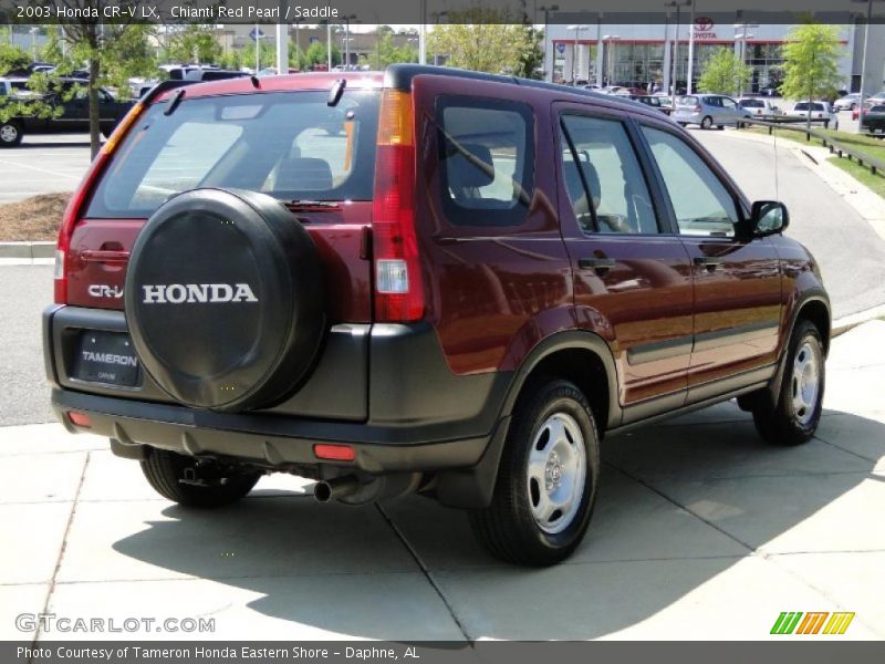 Chianti Red Pearl / Saddle 2003 Honda CR-V LX