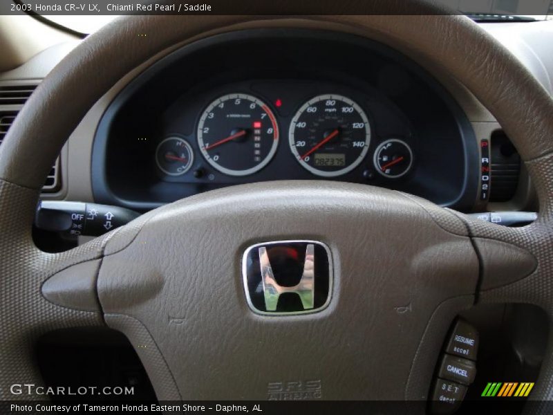 Chianti Red Pearl / Saddle 2003 Honda CR-V LX