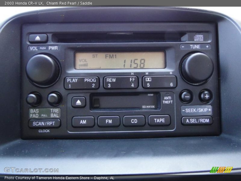 Controls of 2003 CR-V LX