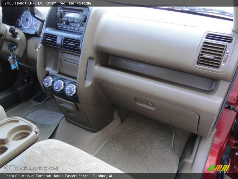 Chianti Red Pearl / Saddle 2003 Honda CR-V LX