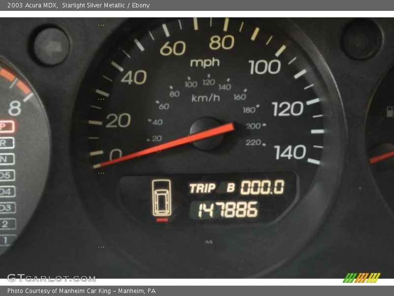 Starlight Silver Metallic / Ebony 2003 Acura MDX