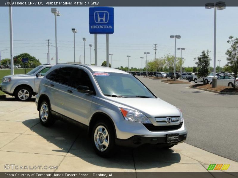 Alabaster Silver Metallic / Gray 2009 Honda CR-V LX