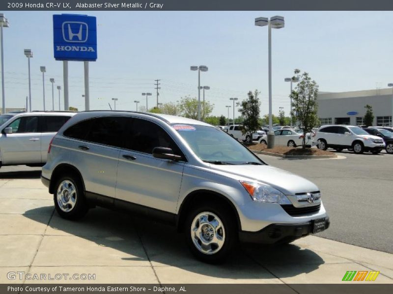 Alabaster Silver Metallic / Gray 2009 Honda CR-V LX