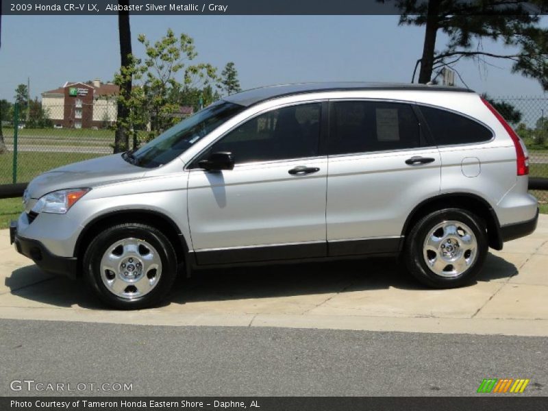 Alabaster Silver Metallic / Gray 2009 Honda CR-V LX