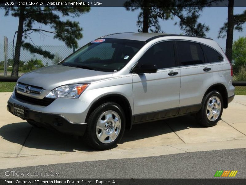 Alabaster Silver Metallic / Gray 2009 Honda CR-V LX