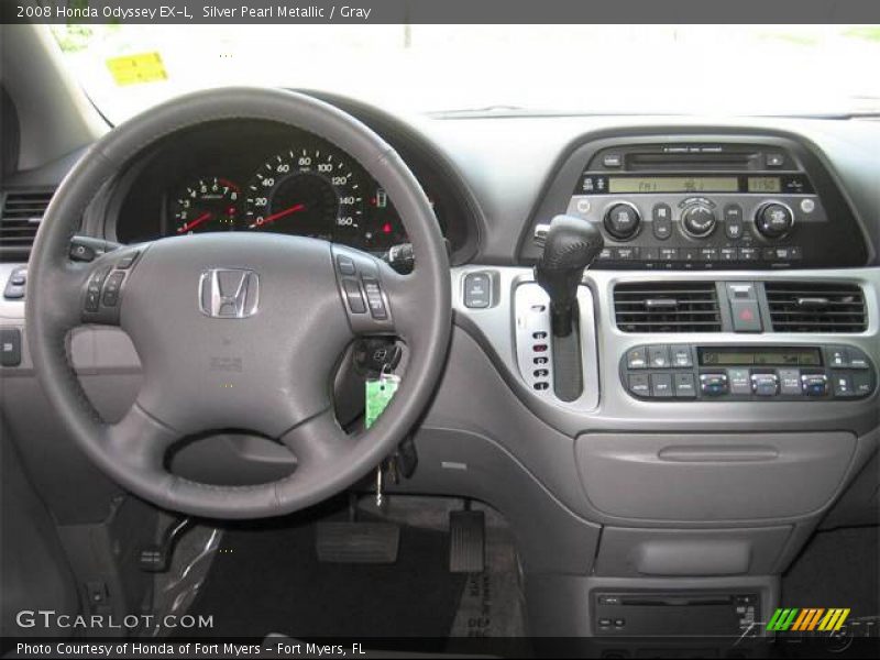 Silver Pearl Metallic / Gray 2008 Honda Odyssey EX-L