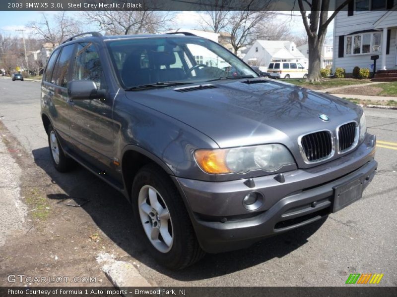 Steel Grey Metallic / Black 2003 BMW X5 3.0i