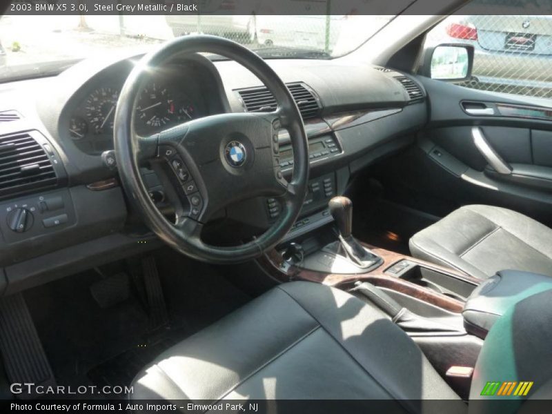 Steel Grey Metallic / Black 2003 BMW X5 3.0i