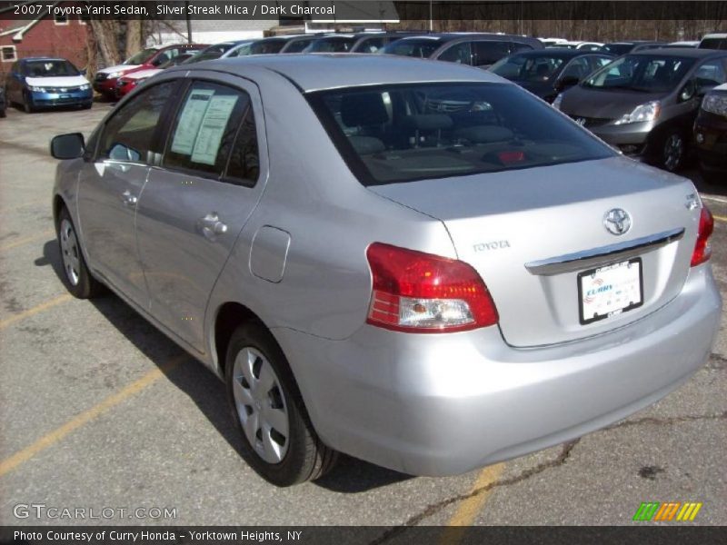 Silver Streak Mica / Dark Charcoal 2007 Toyota Yaris Sedan