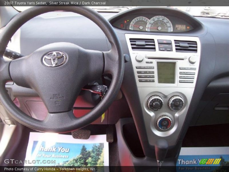 Silver Streak Mica / Dark Charcoal 2007 Toyota Yaris Sedan