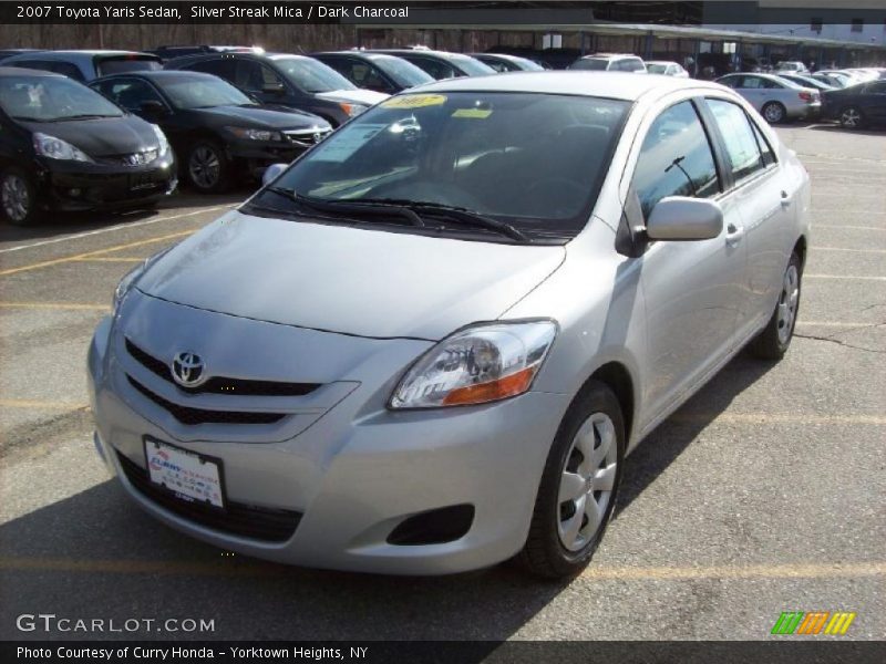 Silver Streak Mica / Dark Charcoal 2007 Toyota Yaris Sedan