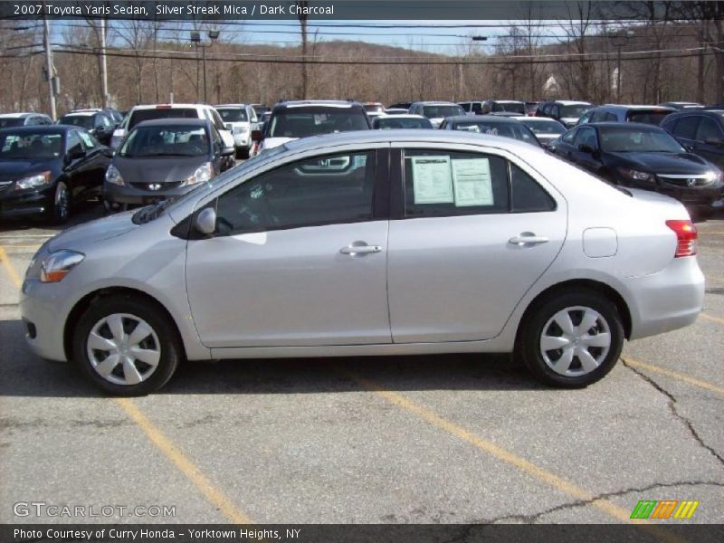 Silver Streak Mica / Dark Charcoal 2007 Toyota Yaris Sedan
