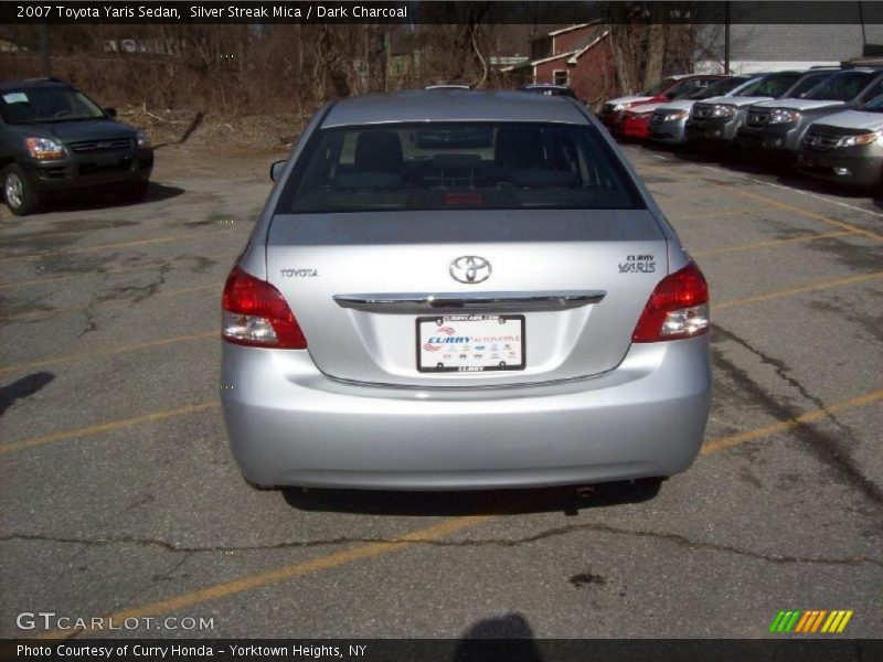Silver Streak Mica / Dark Charcoal 2007 Toyota Yaris Sedan