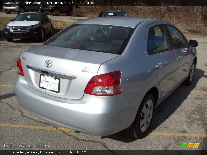 Silver Streak Mica / Dark Charcoal 2007 Toyota Yaris Sedan