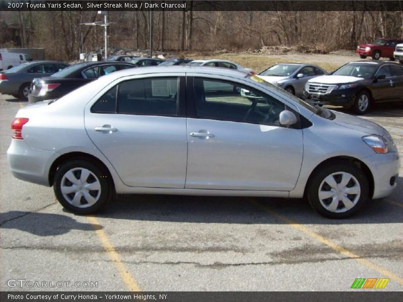 Silver Streak Mica / Dark Charcoal 2007 Toyota Yaris Sedan