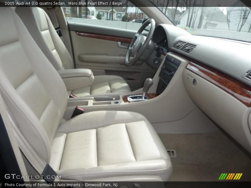 Moro Blue Pearl Effect / Beige 2005 Audi A4 3.0 quattro Sedan
