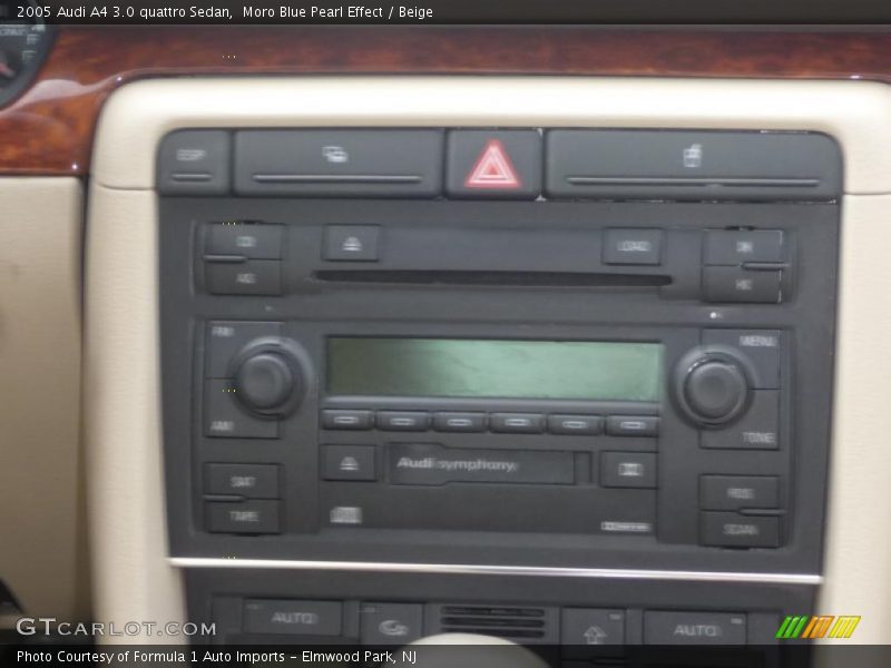 Moro Blue Pearl Effect / Beige 2005 Audi A4 3.0 quattro Sedan