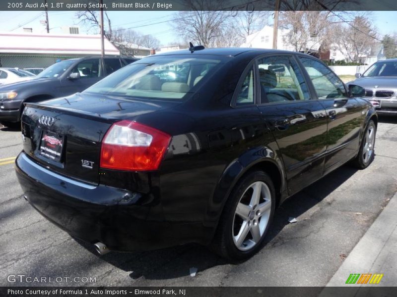 Brilliant Black / Beige 2005 Audi A4 1.8T quattro Sedan