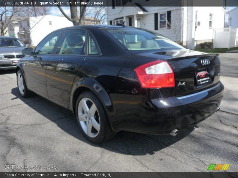 Brilliant Black / Beige 2005 Audi A4 1.8T quattro Sedan