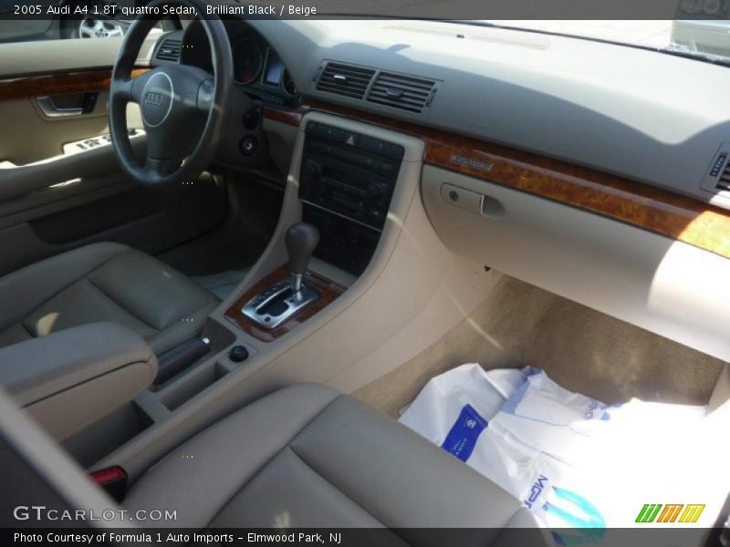 Brilliant Black / Beige 2005 Audi A4 1.8T quattro Sedan
