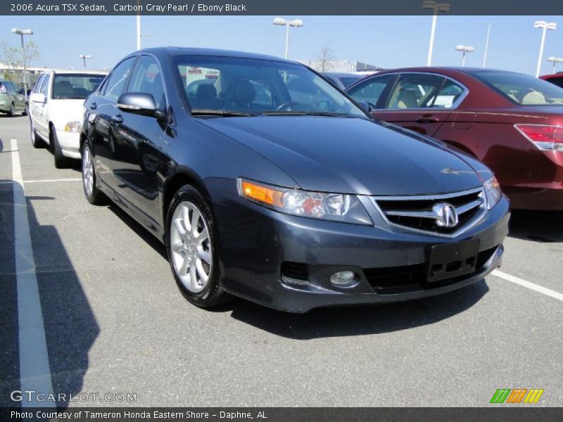 Carbon Gray Pearl / Ebony Black 2006 Acura TSX Sedan