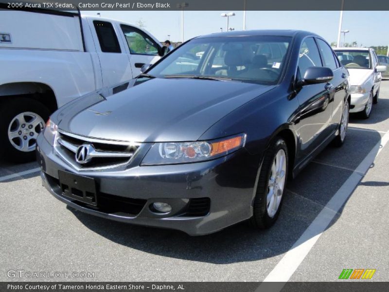 Carbon Gray Pearl / Ebony Black 2006 Acura TSX Sedan