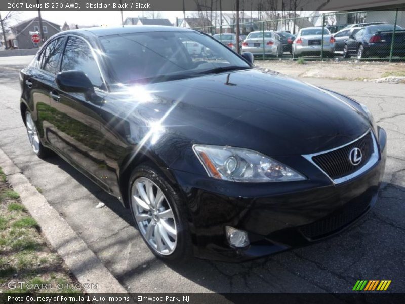 Obsidian Black / Black 2007 Lexus IS 250 AWD