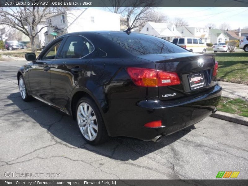 Obsidian Black / Black 2007 Lexus IS 250 AWD