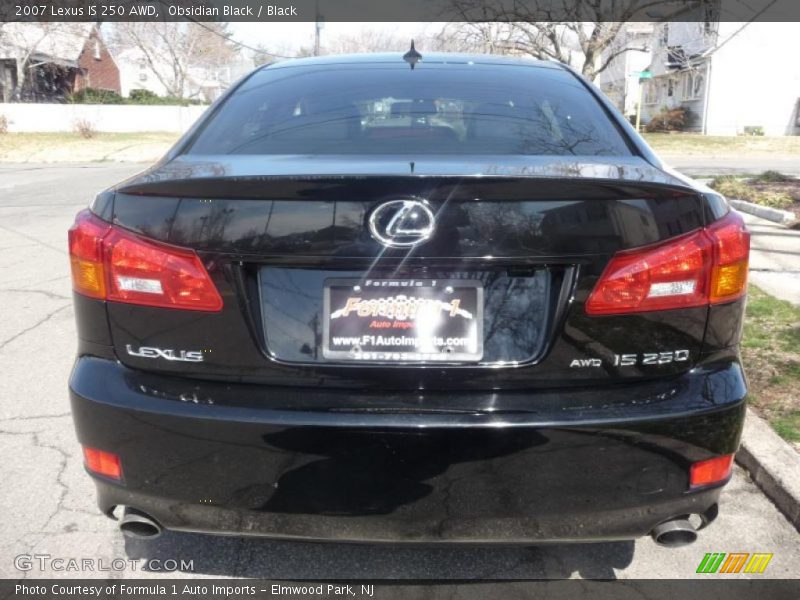 Obsidian Black / Black 2007 Lexus IS 250 AWD