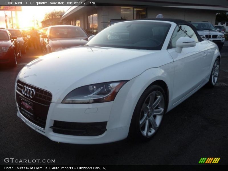 Ibis White / Black 2008 Audi TT 3.2 quattro Roadster