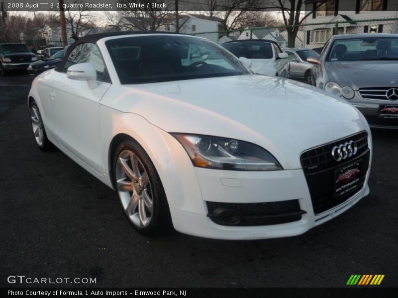 Ibis White / Black 2008 Audi TT 3.2 quattro Roadster