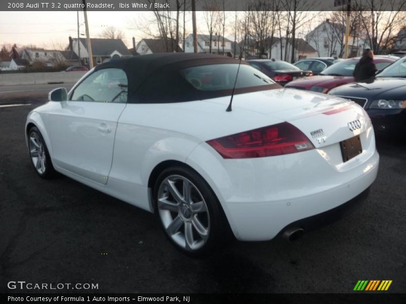 Ibis White / Black 2008 Audi TT 3.2 quattro Roadster