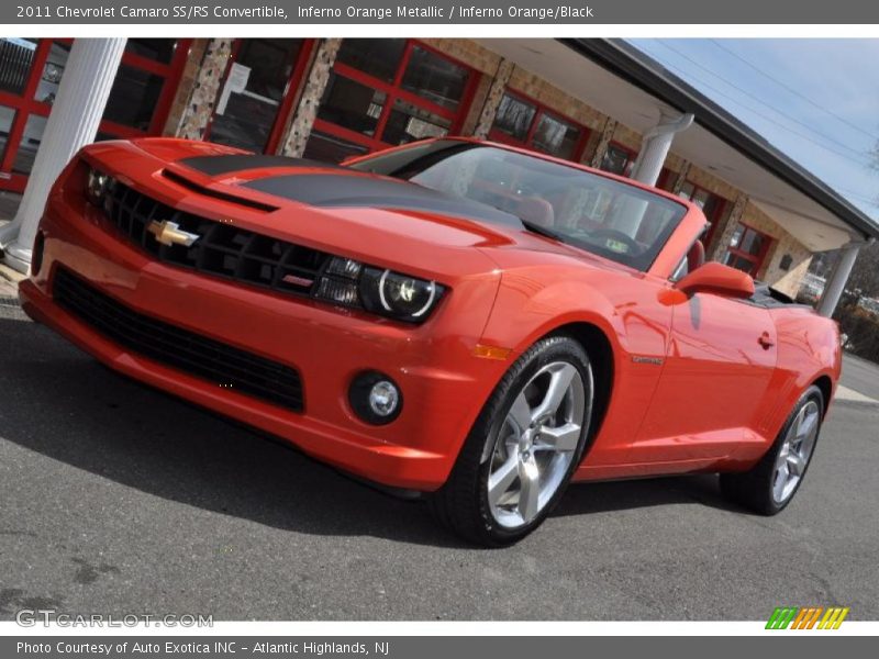 Inferno Orange Metallic / Inferno Orange/Black 2011 Chevrolet Camaro SS/RS Convertible