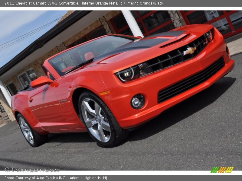 Inferno Orange Metallic / Inferno Orange/Black 2011 Chevrolet Camaro SS/RS Convertible