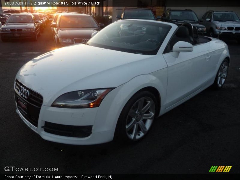 Ibis White / Black 2008 Audi TT 3.2 quattro Roadster