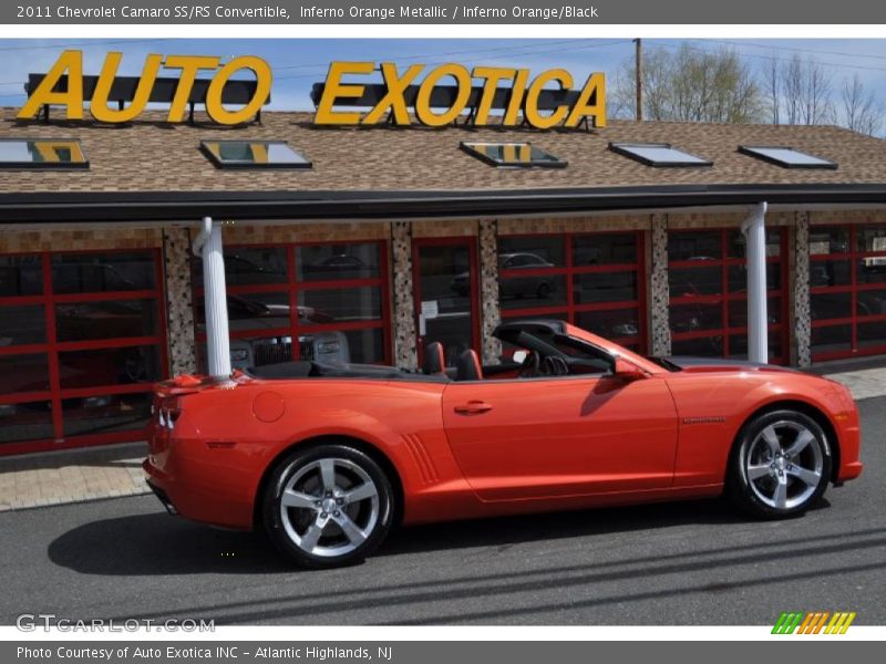 Inferno Orange Metallic / Inferno Orange/Black 2011 Chevrolet Camaro SS/RS Convertible