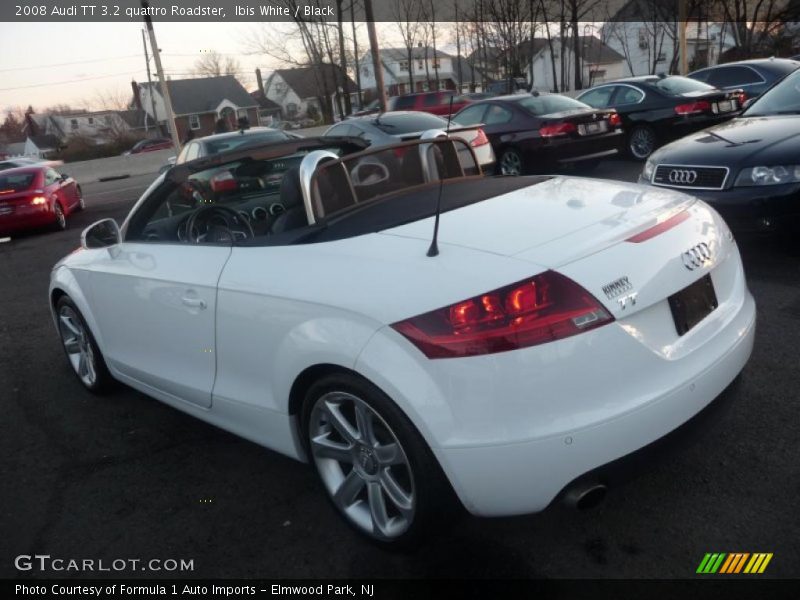 Ibis White / Black 2008 Audi TT 3.2 quattro Roadster