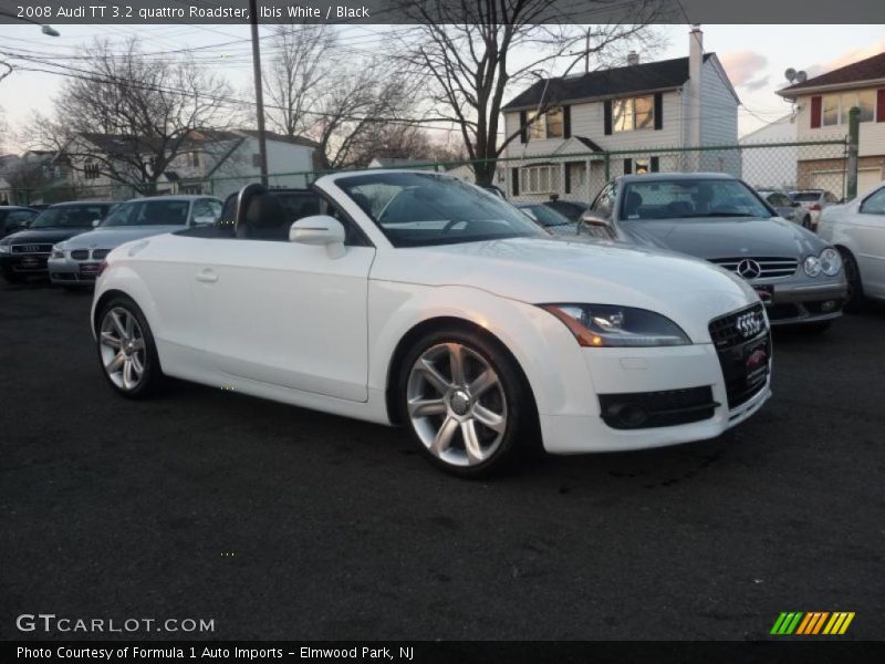 Ibis White / Black 2008 Audi TT 3.2 quattro Roadster