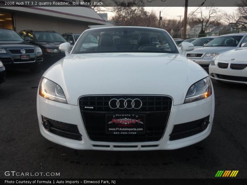 Ibis White / Black 2008 Audi TT 3.2 quattro Roadster