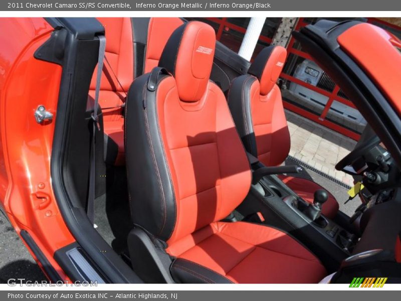 Inferno Orange Metallic / Inferno Orange/Black 2011 Chevrolet Camaro SS/RS Convertible