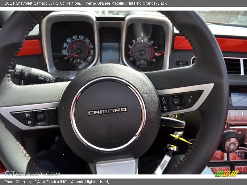 Inferno Orange Metallic / Inferno Orange/Black 2011 Chevrolet Camaro SS/RS Convertible
