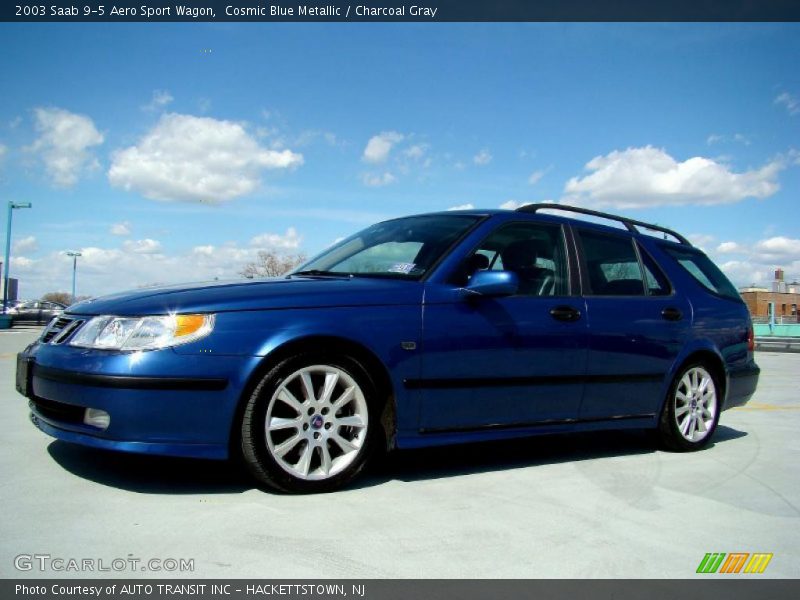 Cosmic Blue Metallic / Charcoal Gray 2003 Saab 9-5 Aero Sport Wagon