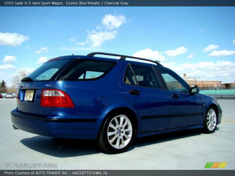 Cosmic Blue Metallic / Charcoal Gray 2003 Saab 9-5 Aero Sport Wagon