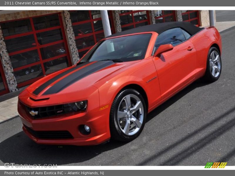 Inferno Orange Metallic / Inferno Orange/Black 2011 Chevrolet Camaro SS/RS Convertible