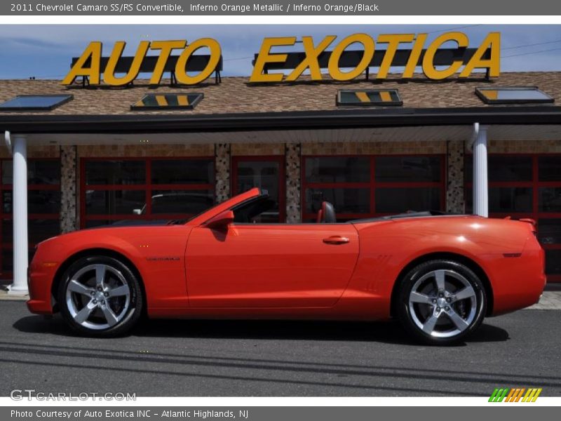 Inferno Orange Metallic / Inferno Orange/Black 2011 Chevrolet Camaro SS/RS Convertible