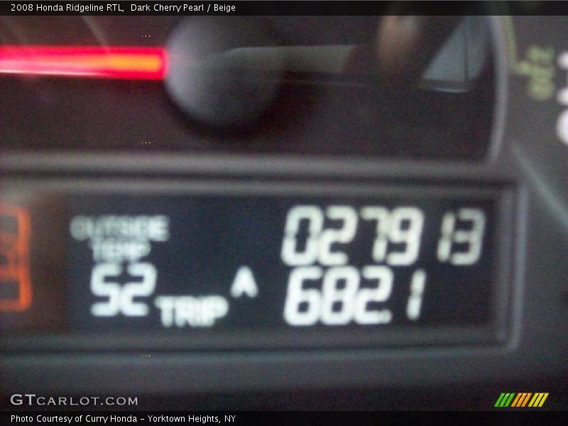 Dark Cherry Pearl / Beige 2008 Honda Ridgeline RTL