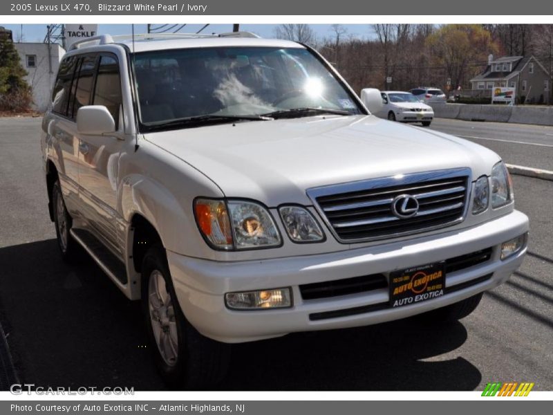 Blizzard White Pearl / Ivory 2005 Lexus LX 470